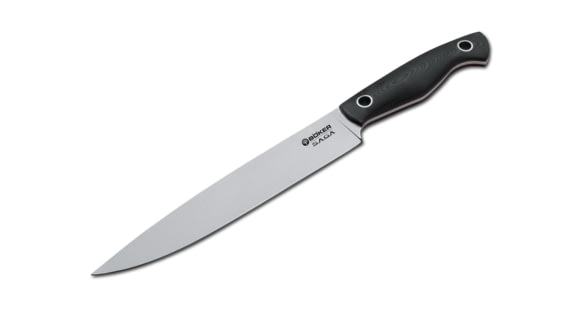 Image of Boker USA Saga Carving Knife,7.5in Satin 440C Steel Blade, Black G10 Handle 131480