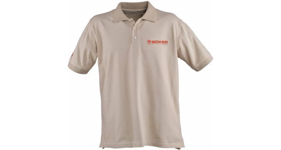 Image of Boker USA Short Sleeve Polo Shirt,Desert,M 09BO171