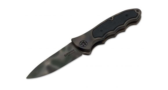 Image of Boker USA TF/W 3.875In Folding Blade Knife, Woodland 110229