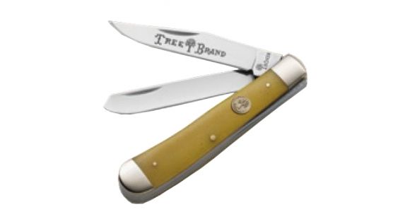 Image of Boker USA Traditional Series Trapper Smooth Bone Knife, Yellow, Small, 110731