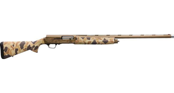 Image of Browning A5 Wicked Wing 2.75in Field Semi-Auto Shotgun, 16 Gauge, 28in BBL, Synthetic Vintage Tan Stock, Fiber Optic Front Sight/Ivory Mid-Bead, Bronze, 119075004