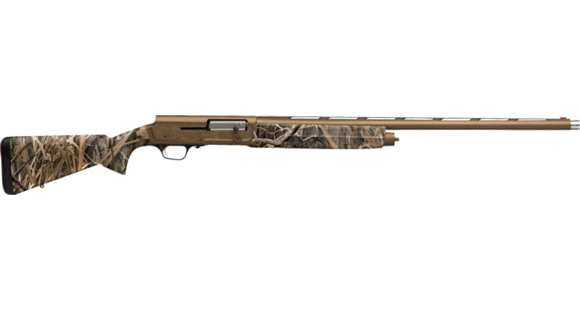 Image of Browning A5 Wicked Wing 3.5in Field Semi-Auto Shotgun, 12 Gauge, 26 inch Barrel, Synthetic Shadow Grass Habitat Stock, Bronze, 119002005