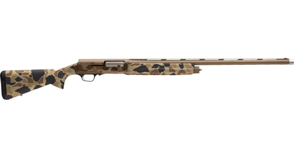 Image of Browning A5 Wicked Wing 3.5in Field Semi-Auto Shotgun, 12 Gauge, 28 inch Barrel, Synthetic Vintage Tan Stock, Fiber Optic Front Sight/Ivory Mid-Bead, Bronze, 119072004