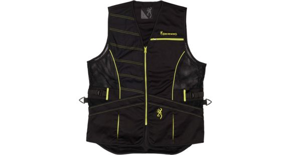 Image of Browning Ace Shooting Vest, Black/Volt, M, 3050456302