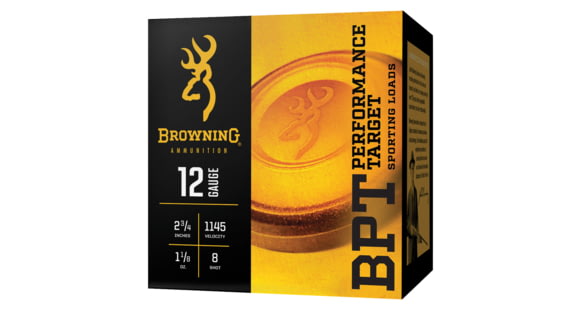 Image of Browning BPT Performance Shotshell Loads 12 Gauge 2.75 in 1 1/8 oz #8 Centerfire Shotgun Shot Ammo, 100 Rounds, B193601228