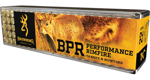 Image of Browning BPR .22 Long Rifle 40 grain Lead Hollow Point Rimfire Ammo, 1000 Rounds, B194122100-CS
