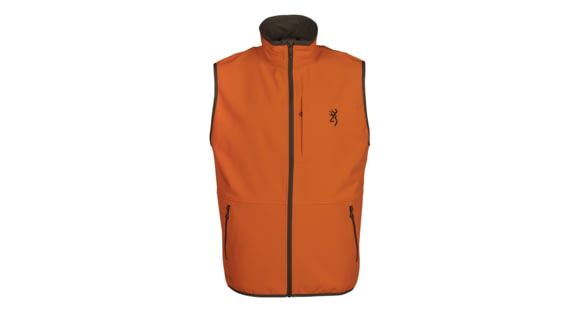 Image of Browning Big Game Opening Day Soft Shell Vest - Mens, Extra Large, Blaze, 3050370104