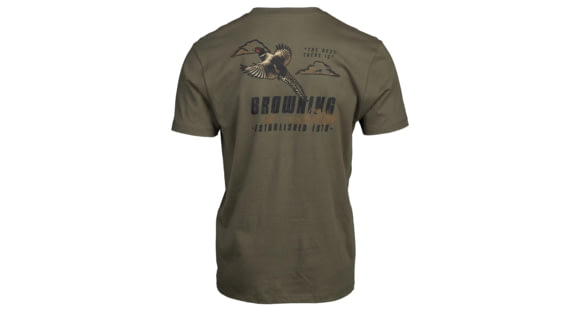 Image of Browning Rooster Short Sleeve T-Shirt - Men's, Green, Small, 5010036401