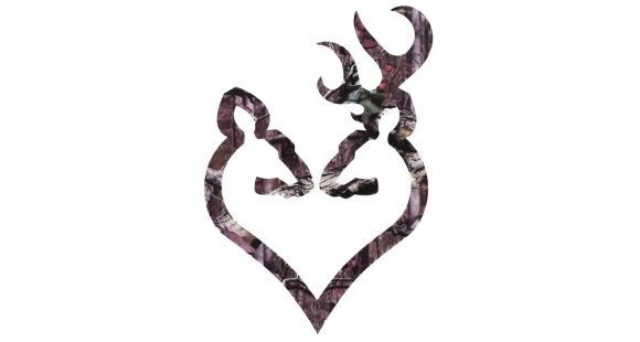 Image of Browning Buck Heart 6in Decal, Camo 3922290620