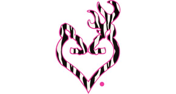 Image of Browning Buck Heart 6in Decal, Zebra 3922290639