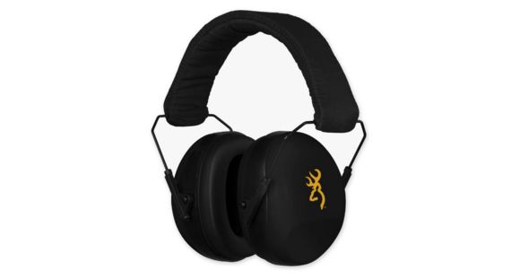 Image of Browning Buckmark 2 Hearing Protection Ear Muffs, Black 12682