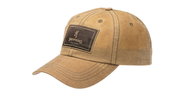 Image of Browning Men's Cap Antiquity Wax Rec Patch, Tan Wax, 308060481