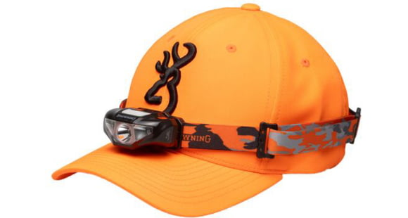 Image of Browning Cap/headlamp Combo Blaze Org W/100 Lumen Light