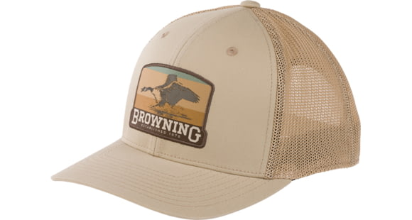 Image of Browning South Pass 110 Mesh Back Silicone Patch Cap - Men's, Tan, 308594481