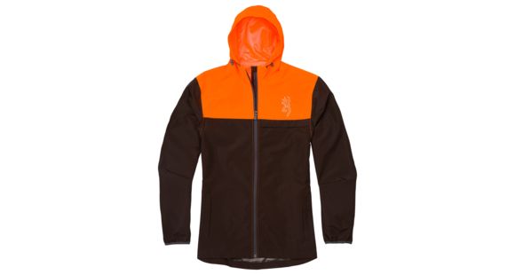 Image of Browning CFS Rain Jacket - Men's, Blaze/Chocolate, Large, 3048887203