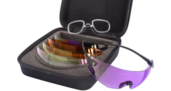 Image of USED, BROWNING COMP SERIES SHOOTING GLASSES W/5 LENSES &amp; CASE