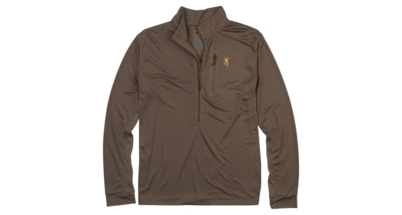 Image of Browning Early Season 3/4 Zip Shirt - Mens, Major Brown, 3XL, 3010569806