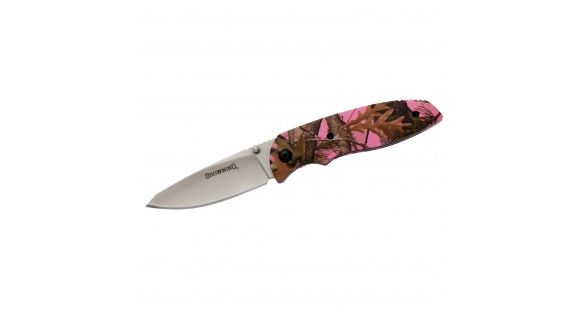 Image of Browning EDC Folder Knife, Pink Camo, 3220250
