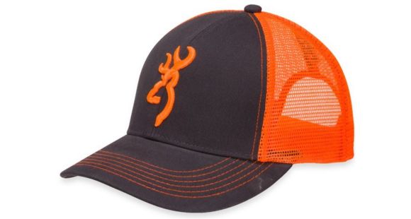 Image of Browning Flashback Cap,Charcoal/Neon Orange 308177621