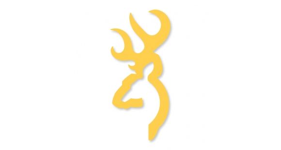 Image of Browning Decal, Buckmark, 4 inch Gold