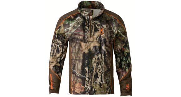 Image of Browning Hell's Canyon Midweight Base Layer 1/4 Zip Top, MOBUC, 2XL 3018052805