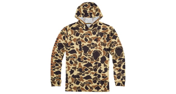 Image of Browning Hooded Long Sleeve Sun Shirt - Mens, Vintage Tan, Small, 3010861201