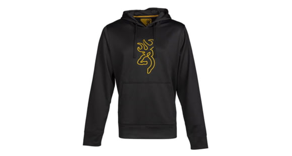 Image of Browning Long Sleeve Tech Hoodie - Men's, Black, Large, 3011889903