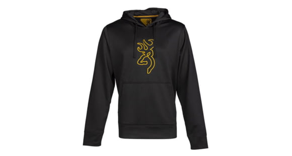 Image of Browning Long Sleeve Tech Hoodie - Men's, Black, Small, 3011889901
