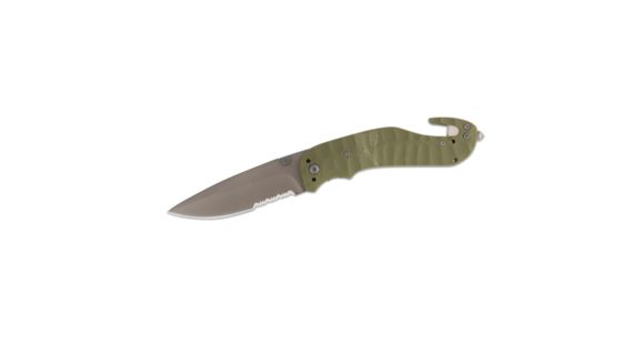 Image of Browning Knife,Duration Belt Cut Fixed Blade Knife, Green, 320174BLB