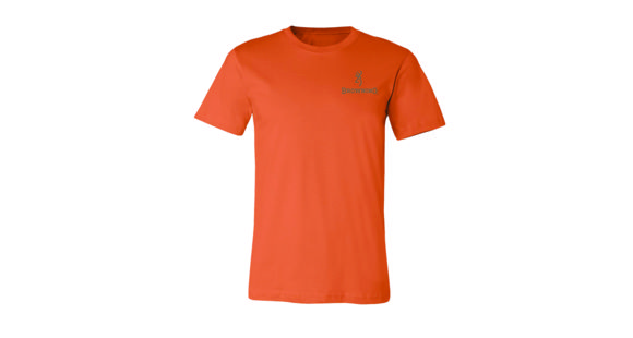 Image of Browning Men's Antler Buckmark Short Sleeve T-Shirt, Burnt Orange, Small, A000321880102