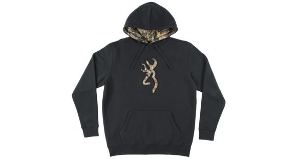 Image of Browning Mens Buckmark Camo Sweatshirt, Black, L BRI010012.099327.L