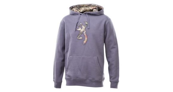 Image of Browning Mens Buckmark Camo Sweatshirt, Nine Iron, Large A000061400804