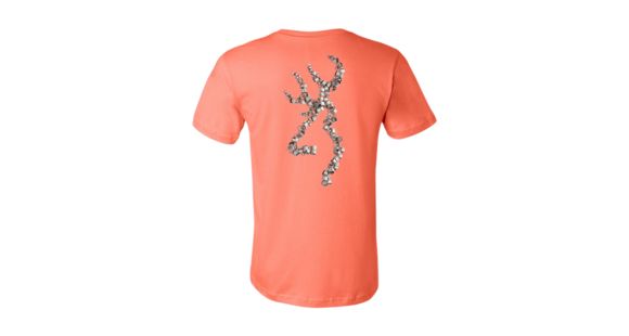 Image of Browning Men's Graphic Duck Band Buckmark Short Sleeve T-Shirt, Coral, Small, A000233660102