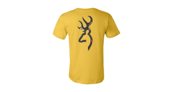 Image of Browning Men's Graphic Shot Buckmark Short Sleeve T-Shirt, Maize, 2XL, A000233570106