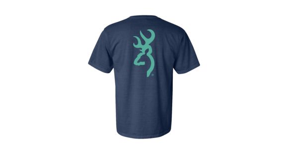 Image of Browning Men's Graphic Pigment Solid Buckmark Short Sleeve T-Shirt, Midnight, 2XL, A000236740106