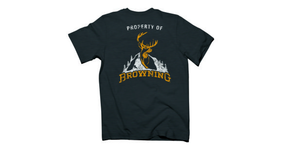Image of Browning Men's Property Of S,S Tee, Tweed, Extra Large A000226220105