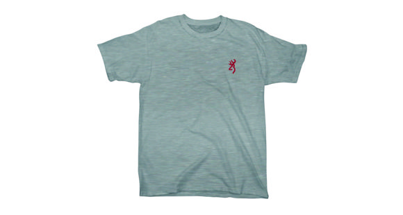 Image of Browning Mens Quality Firearms S/S Tee, Sport Gray, XL BRD010050.077900.XL