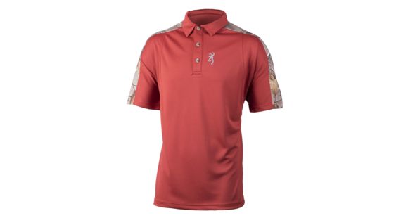 Image of Browning Mens Wolf Polo,Red Ochre, Red Ochre, XL BRI010034.178239.XL
