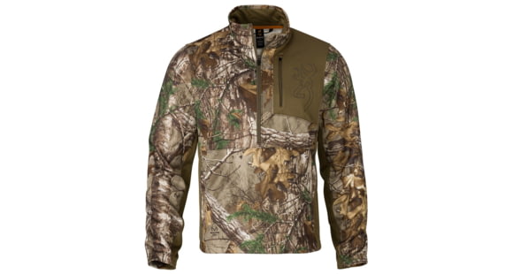 Image of Browning Quick Change 3/4 Zip Pullover, Realtree Xtra, Medium, 301460242