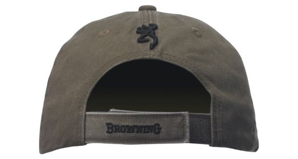 Image of Browning Shrike Twill Cap with 3-D Buckmark, Clay/Black, 308004681