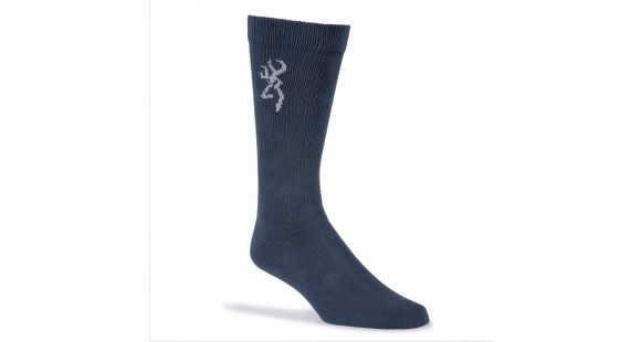 Image of Browning Socks Mens All Season Fine Gauge Cotton Sock, Navy, L A000279940104