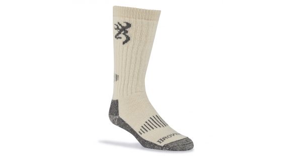 Image of Browning Socks Mens Midweight Everyday Wool Blend Crew 2 Pack, Olive/ Brown, L K000010890104