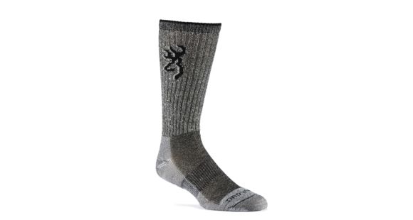 Image of Browning Socks Mens Midweight Merino Year Rounder, Black, M A000260600103