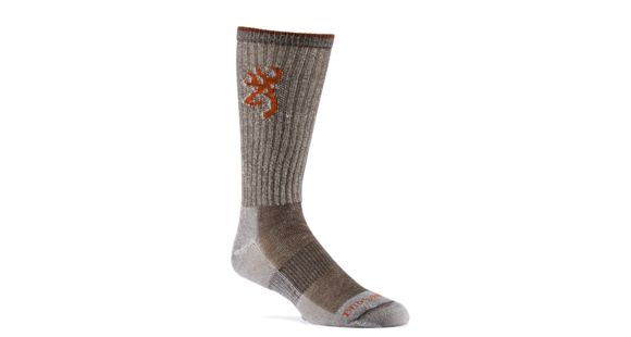 Image of Browning Socks Mens Midweight Merino Year Rounder, Timber Brown, M A000260620103