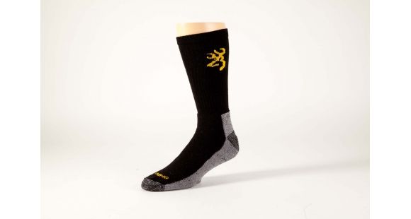 Image of Browning Socks Mens Work Boot Sock, Black, L A000280600104