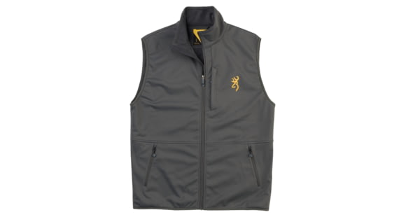 Image of Browning Soft Shell Vest - Mens, Carbon Gray, XL, 3053107904
