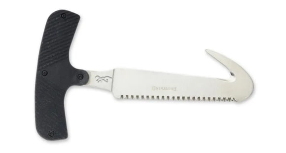 Image of Browning T-Handle Game Reaper Saw, 3.75in, 5Cr15MoV, Saw, Contour-Molded Composite Handle, Black, 322926