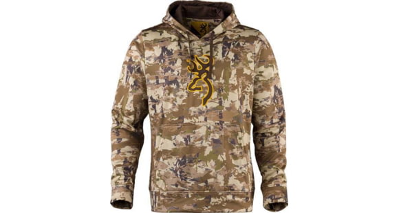 Image of Browning Long Sleeve Tech Hoodie - Mens, Auric Camo, 2XL, 3011883505