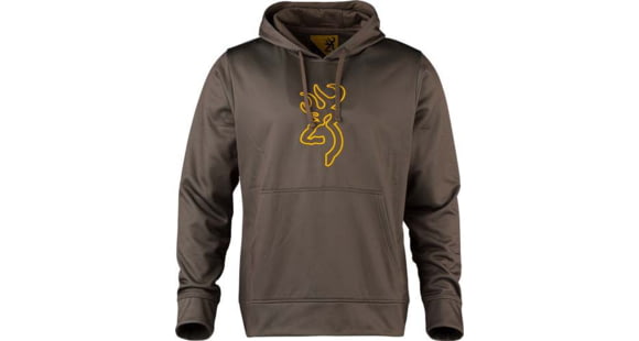 Image of Browning Long Sleeve Tech Hoodie - Men's, Brown, Medium, 3011889802