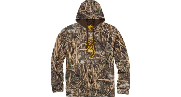 Image of Browning Long Sleeve Tech Hoodie - Mens, Realtree Max-7, Extra Large, 3011887804
